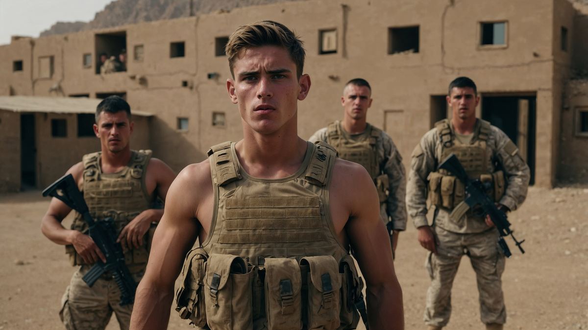 Military Jocks hero image — athletic jock performers